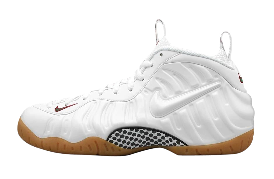 white and gold foamposites cheap online