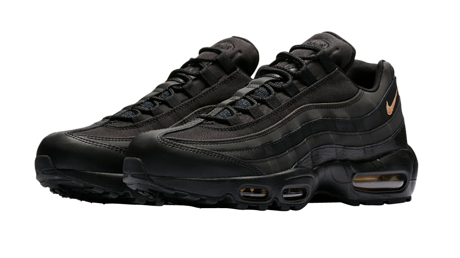 air max 95 black gold and white
