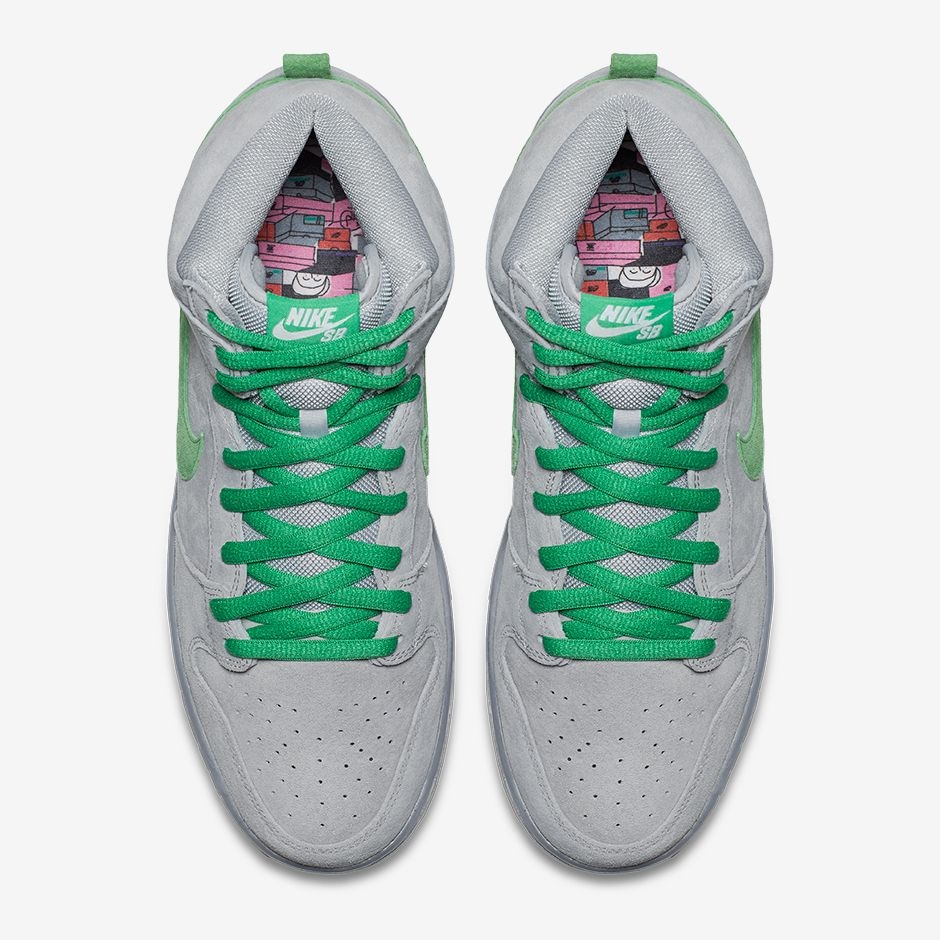 sb dunk high silver box