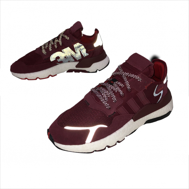 3M x adidas Nite Jogger Collegiate Burgundy White - Sep 2019 - EE5870