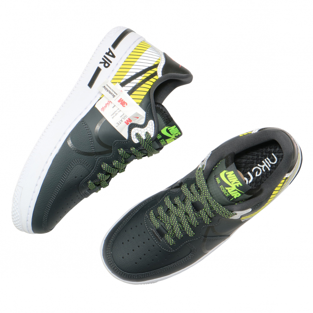 3M x Nike Air Force 1 React LX Anthracite Volt