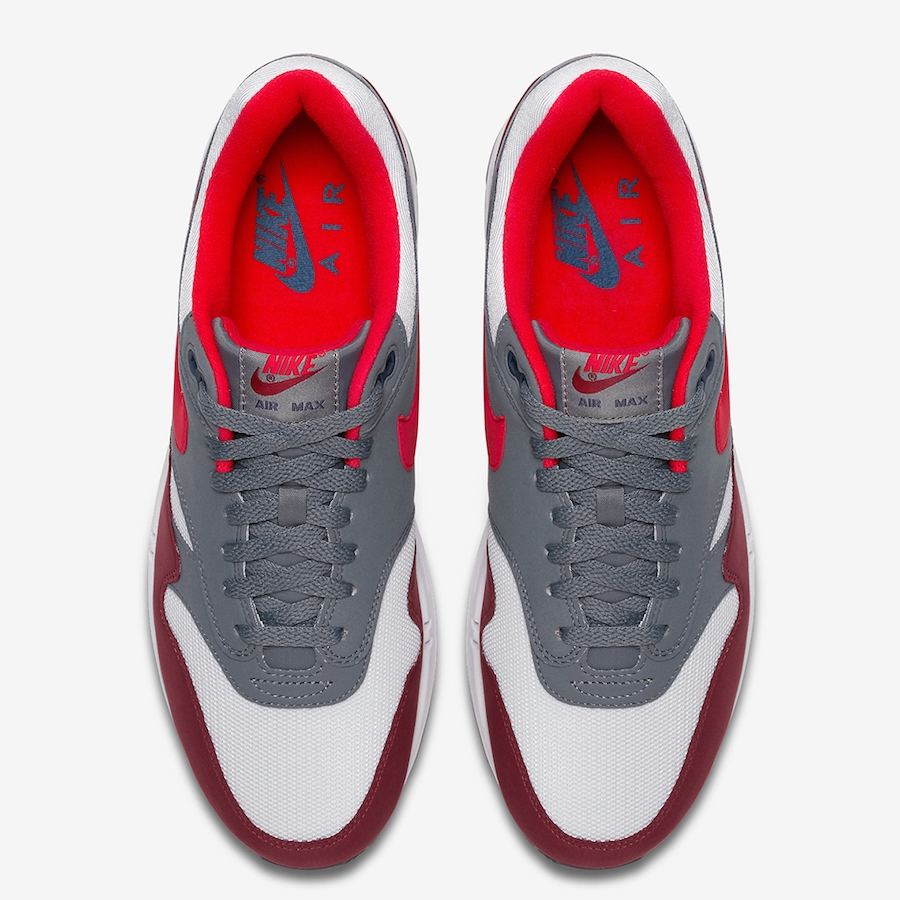 air max 1 red grey