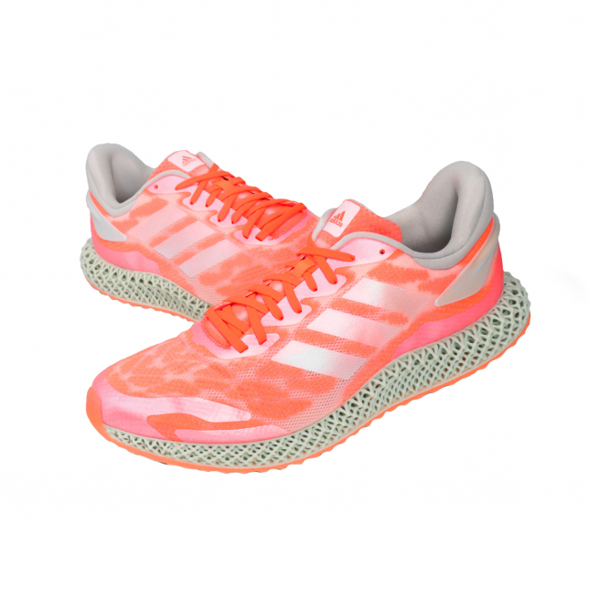 adidas 4D Run 1.0 Footwear White Signal Coral - Jan 2020 - FW6838