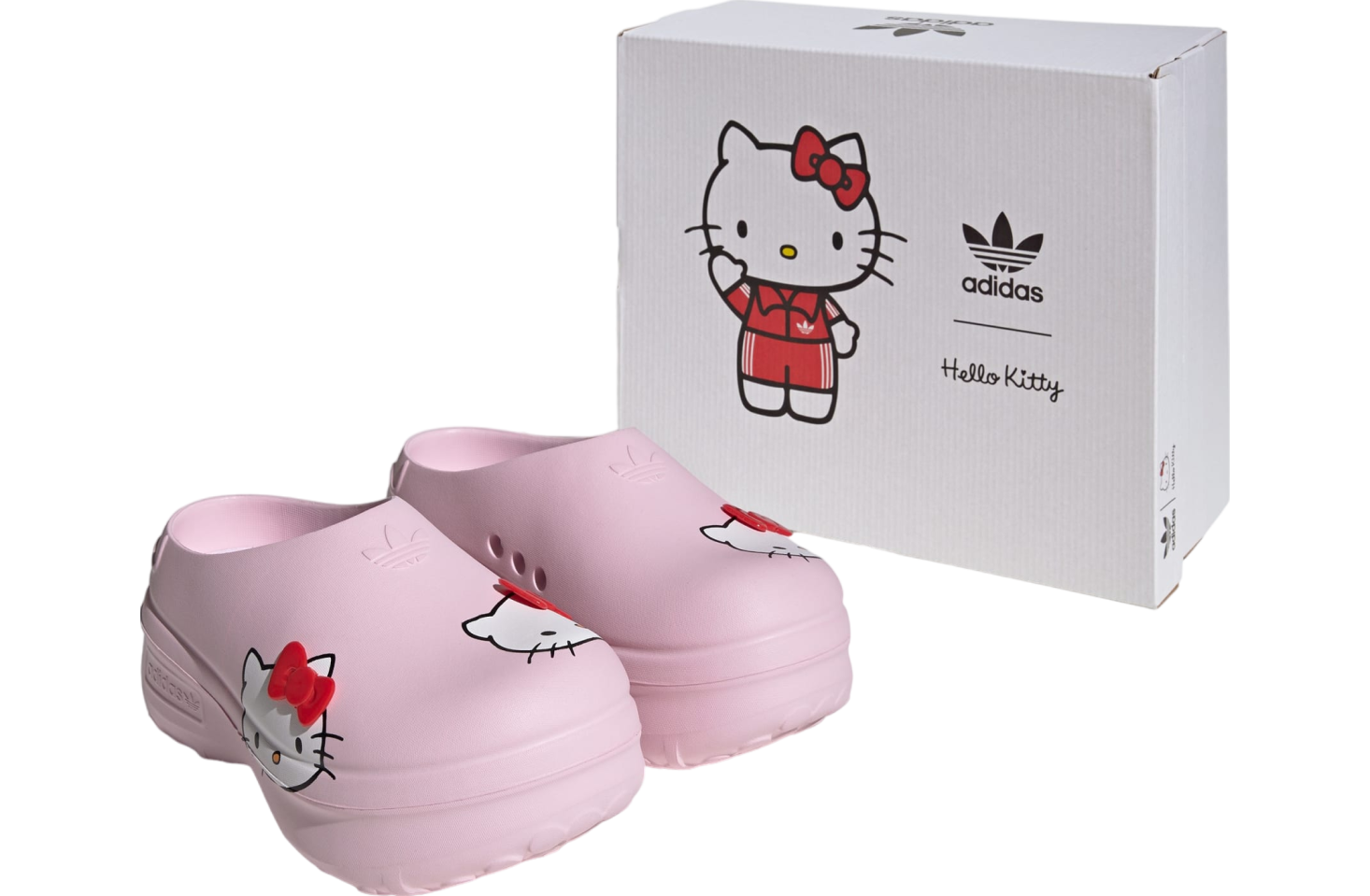 Adidas Adifom Stan Smith Hello Kitty Mules WMNS Clear Pink / Red