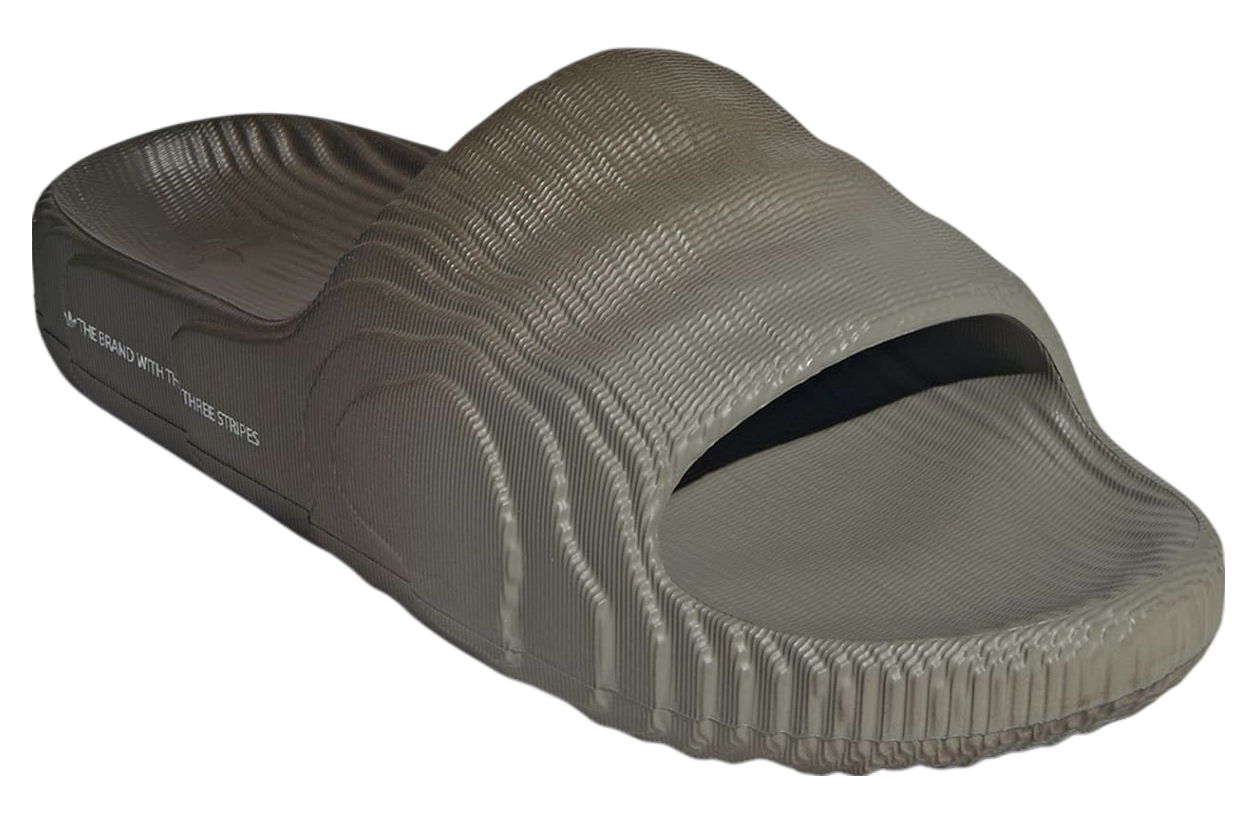 Adidas Adilette 22 Silver Pebble / Shadow Olive