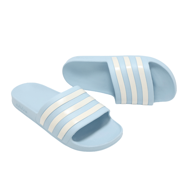 Adidas Adilette Aqua Glow Blue / Zero Metalic