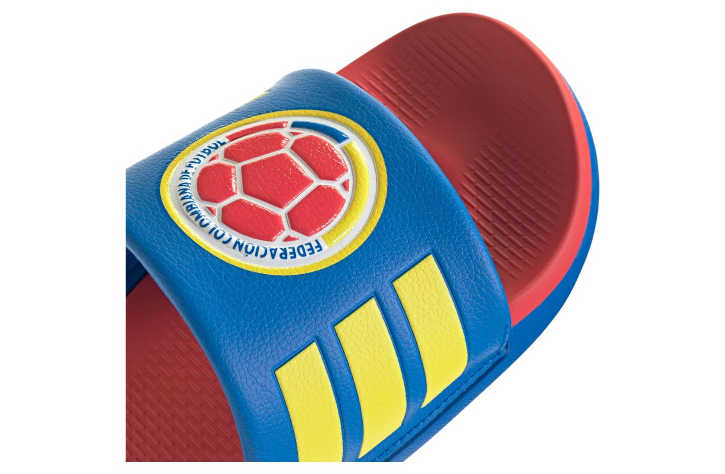 Adidas Adilette Comfort 2.0 Colombia Glow Blue / Semi Lucid Red