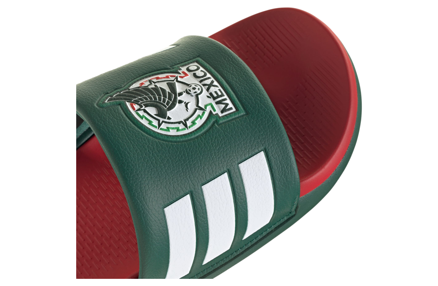 Adidas Adilette Comfort 2.0 Mexico Team Dark Green / Better Scarlet