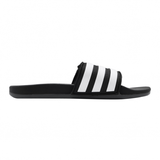 adidas Adilette Comfort Adjustable Core Black Cloud White