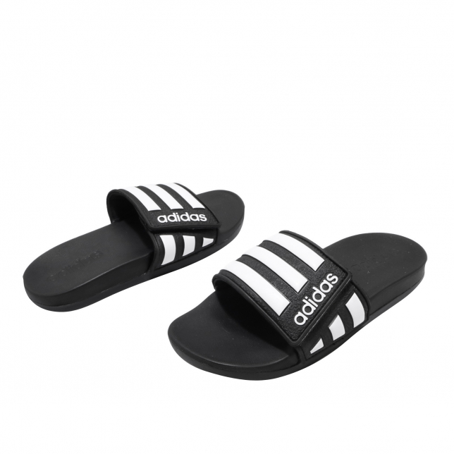 adidas Adilette Comfort Adjustable GS Core Black Cloud White