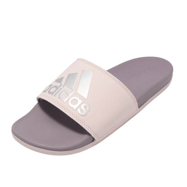 Adidas Adilette Comfort Preloved Fig / Silver Metallic