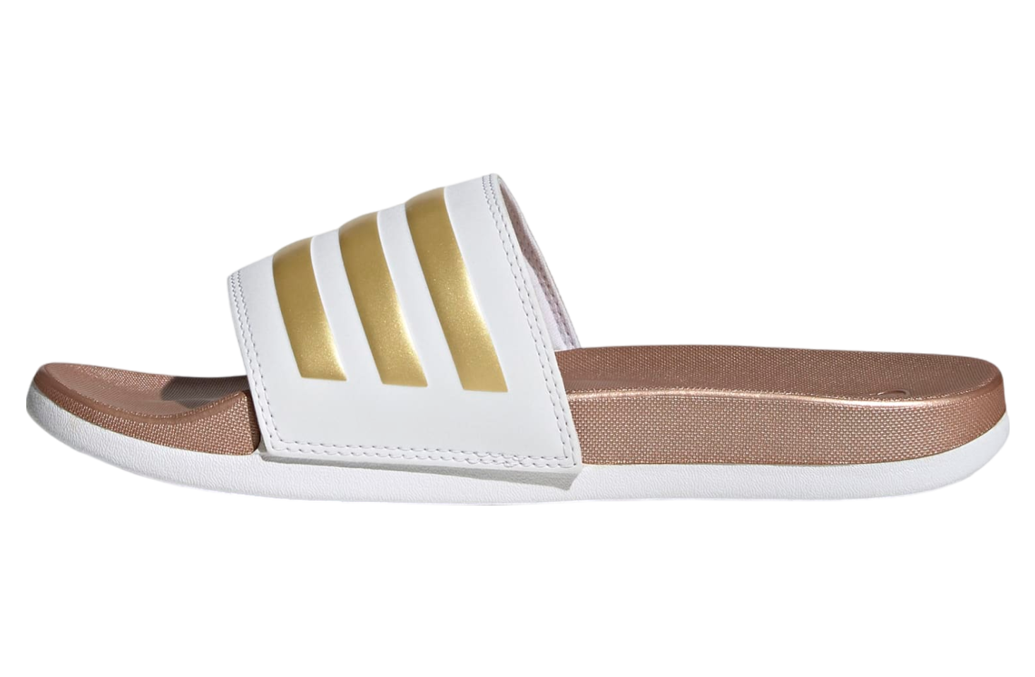 Adidas Adilette Comfort WMNS Cloud White / Matte Gold