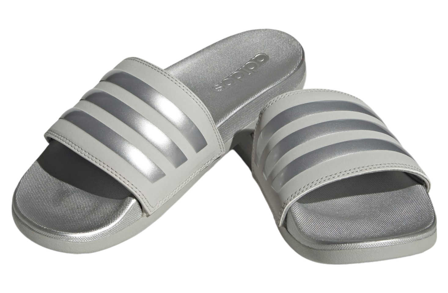 Adidas Adilette Comfort WMNS Grey Two / Silver Metallic