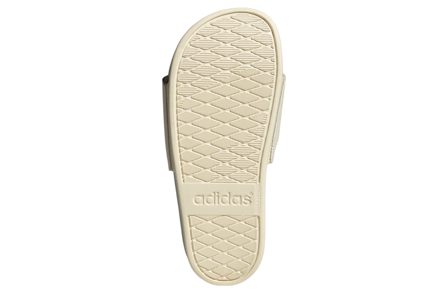 Adidas Adilette Comfort WMNS Wonder White / Linen Green Met.