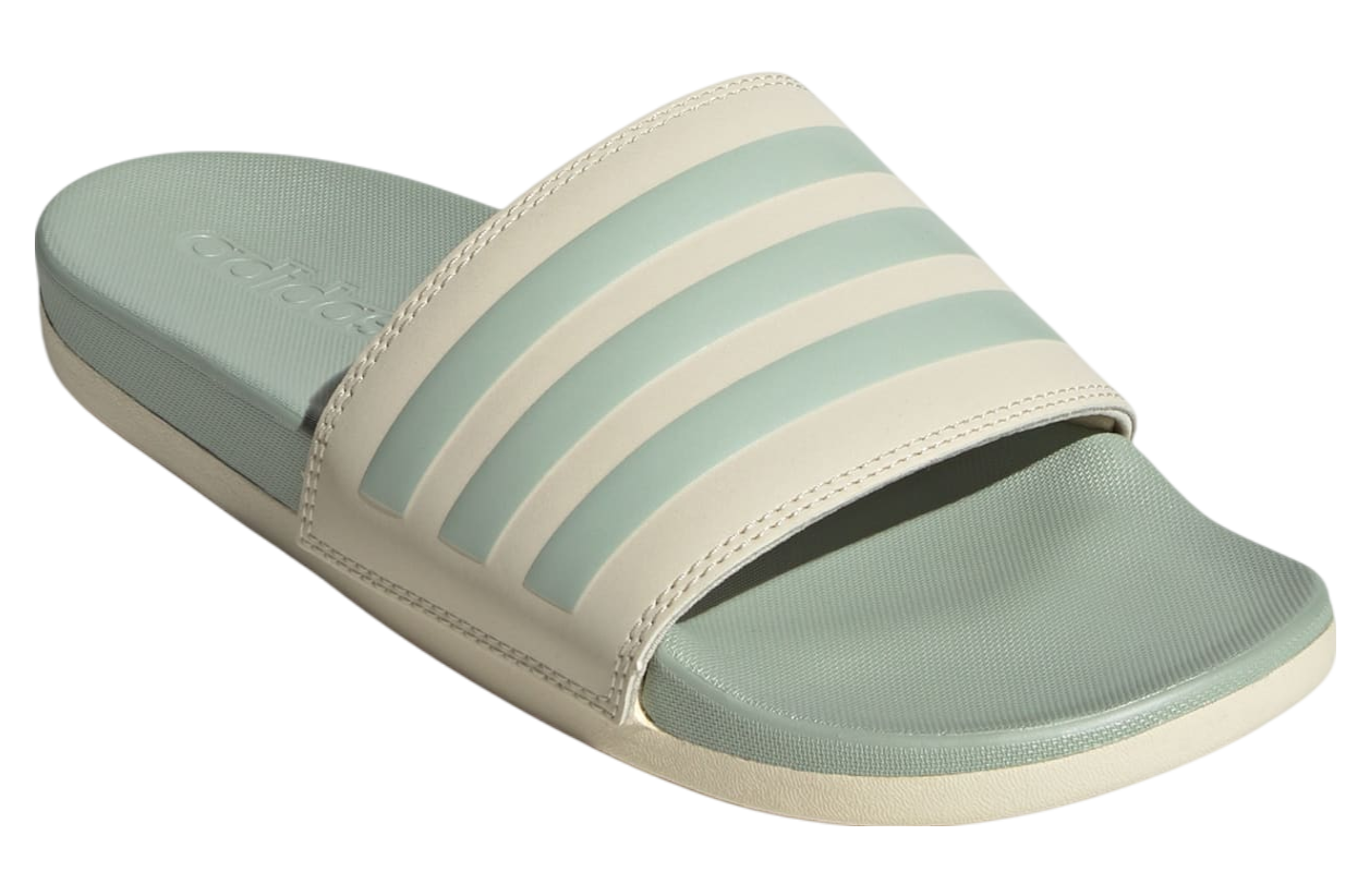 Adidas Adilette Comfort WMNS Wonder White Linen Green Met