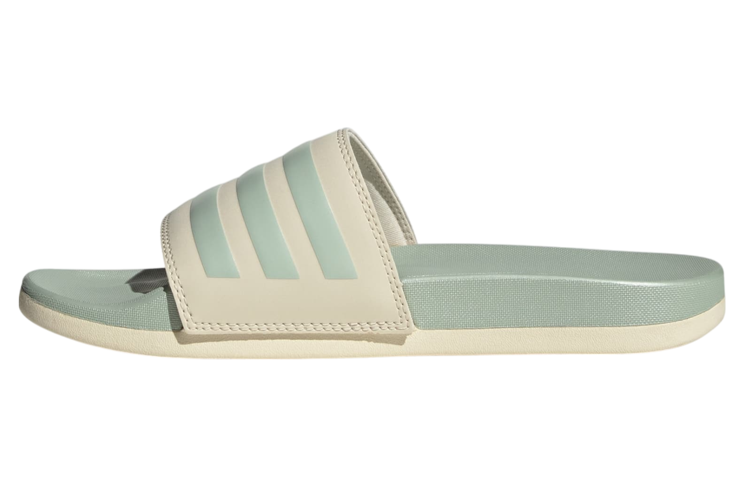 Adidas Adilette Comfort WMNS Wonder White / Linen Green Met.