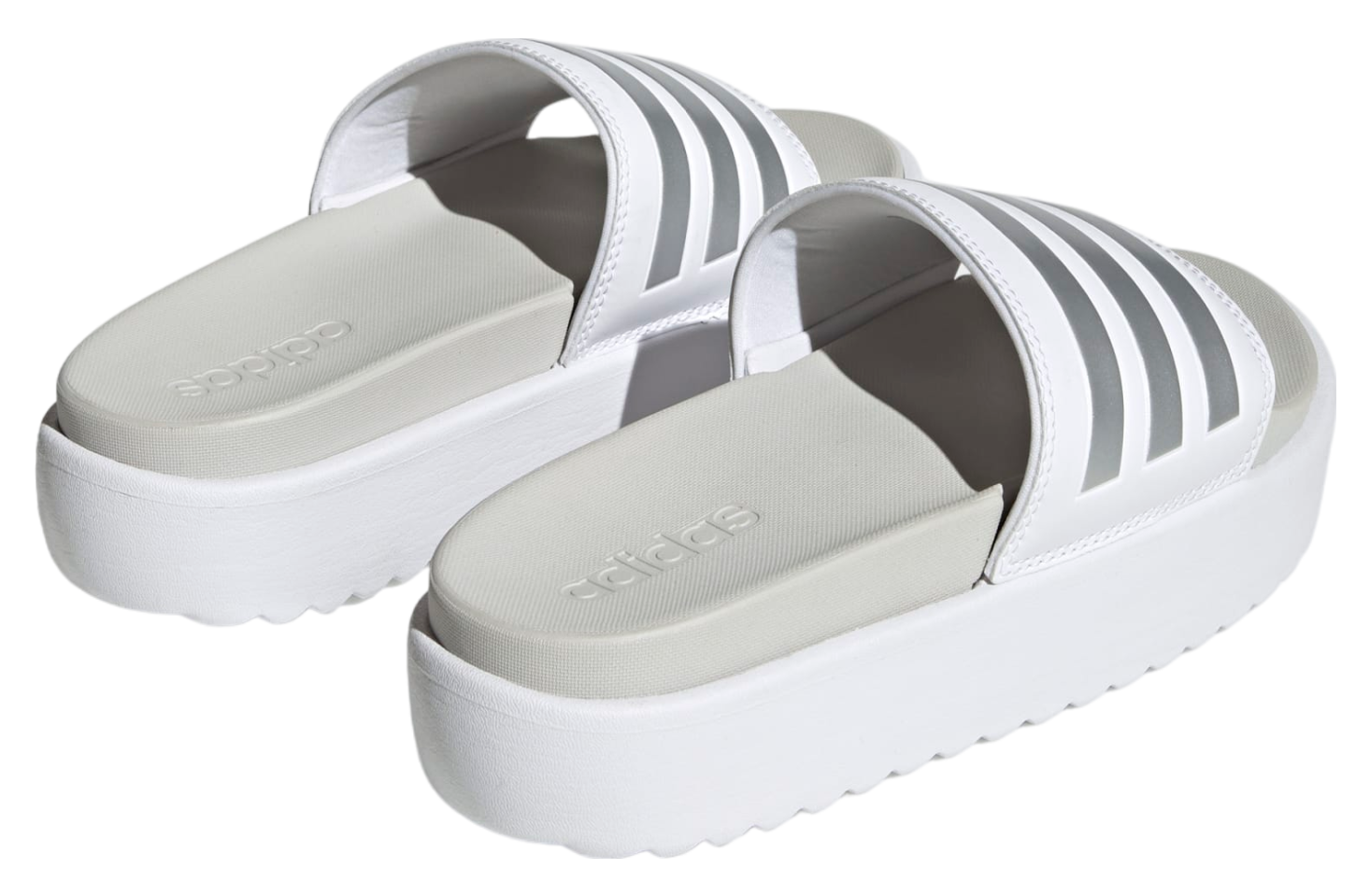 Adidas Adilette Platform WMNS Cloud White / Zero Metalic