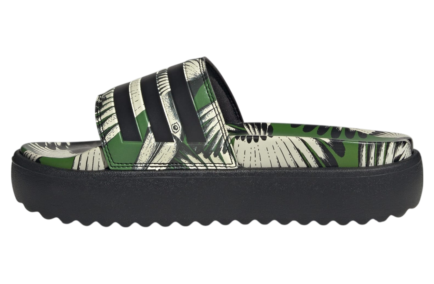 Adidas Adilette Platform WMNS Crew Green / Core Black