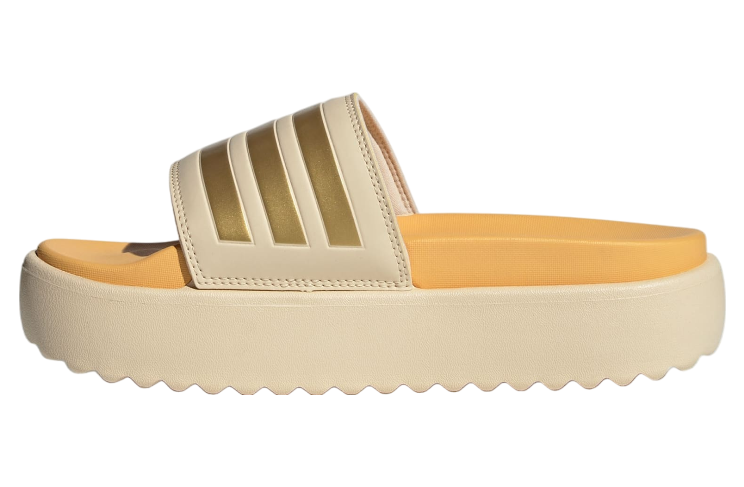 Adidas Adilette Platform WMNS Crystal Sand / Gold Metallic