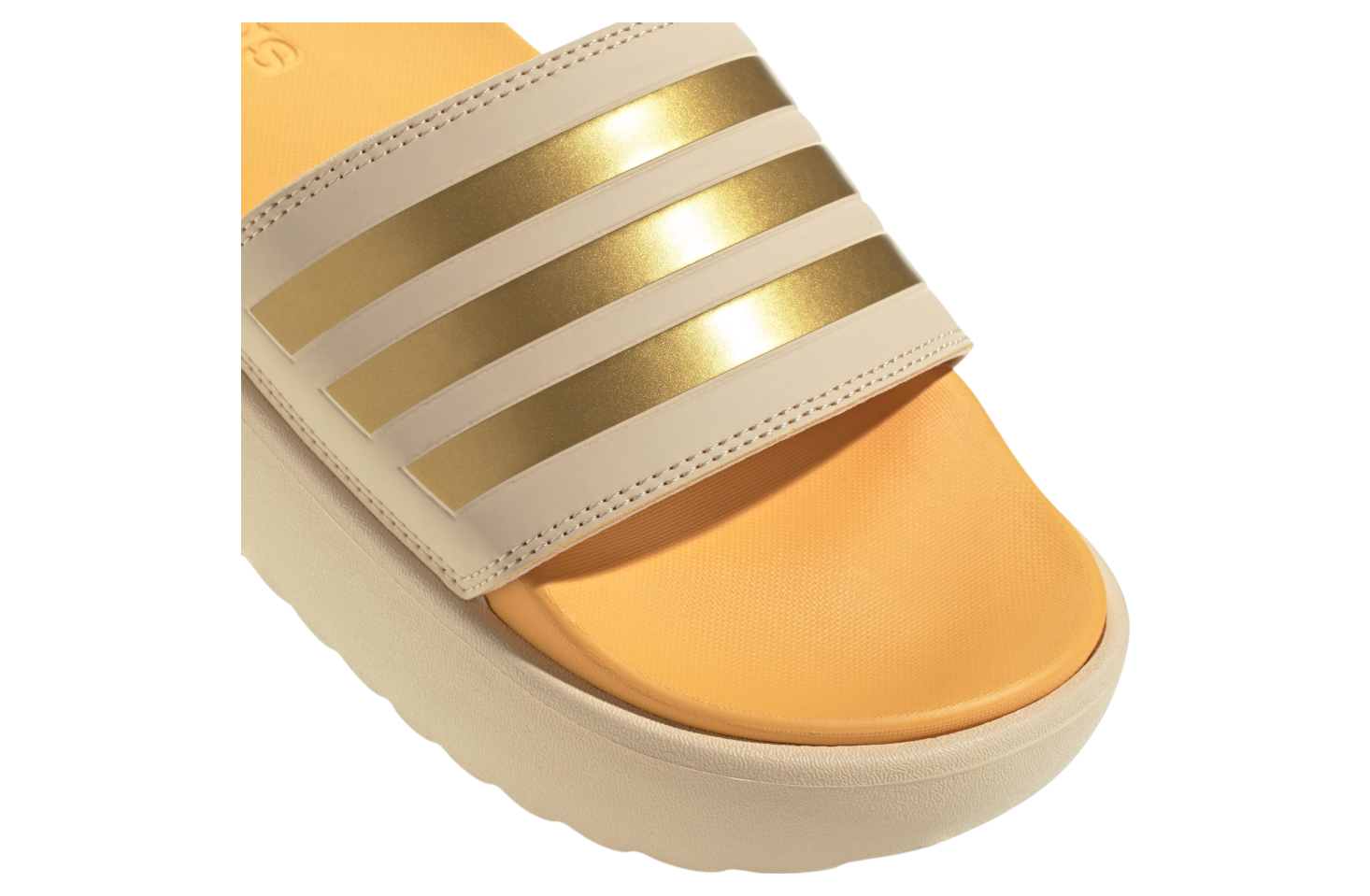 Adidas Adilette Platform WMNS Crystal Sand / Gold Metallic