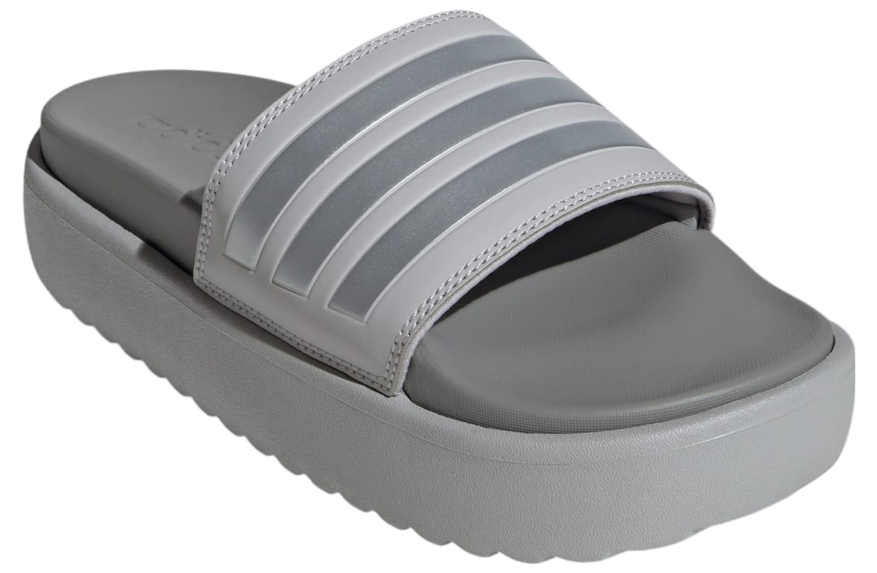 Adidas Adilette Platform WMNS Grey Two / Silver Metallic