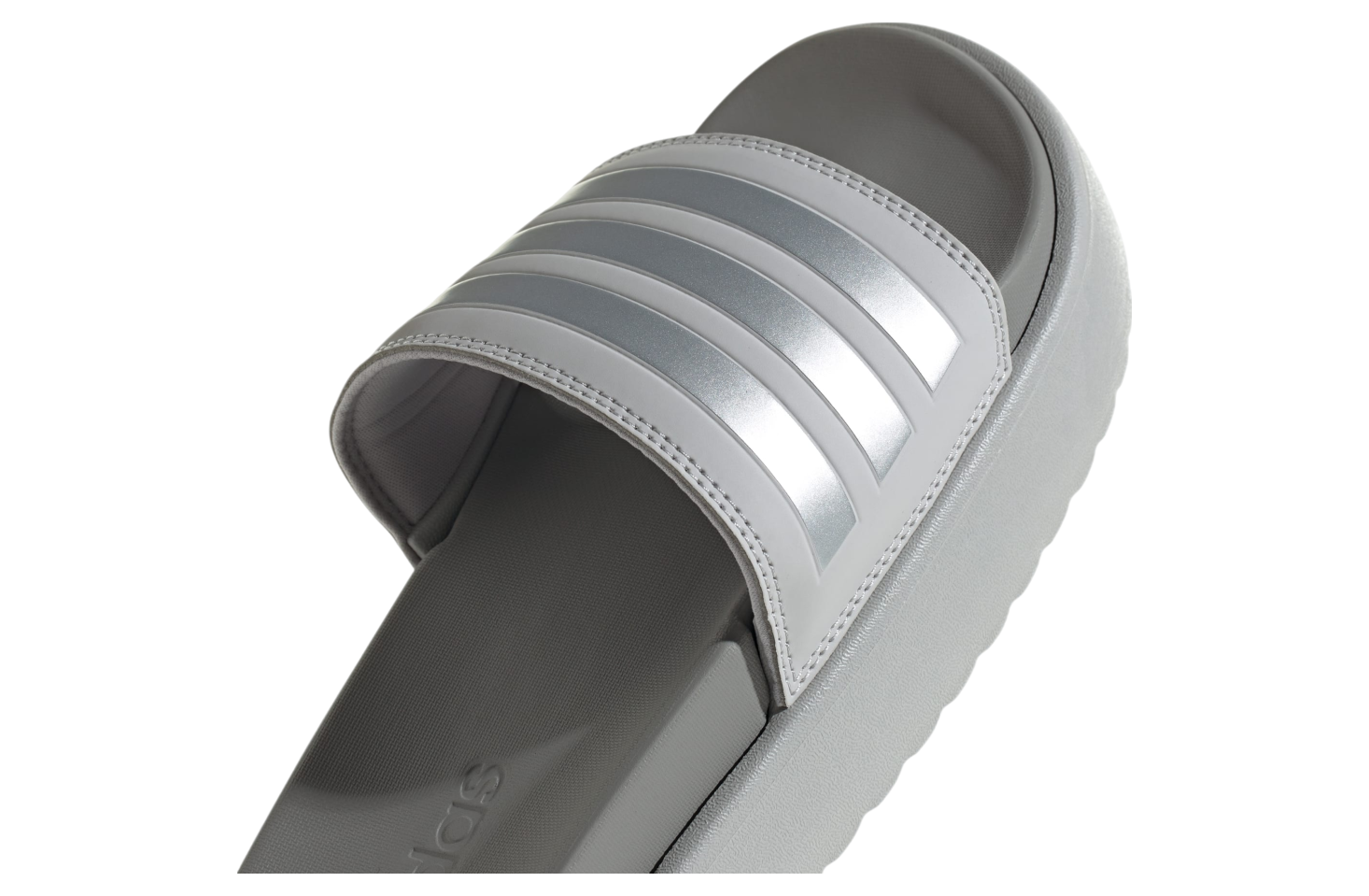 Adidas Adilette Platform WMNS Grey Two / Silver Metallic