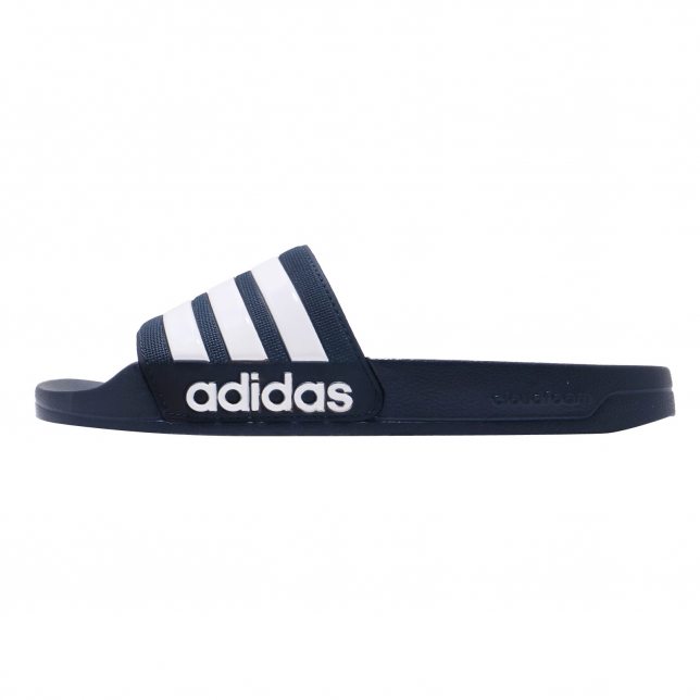 adidas Adilette Shower Collegiate Navy Footwear White - May 2019 - AQ1703