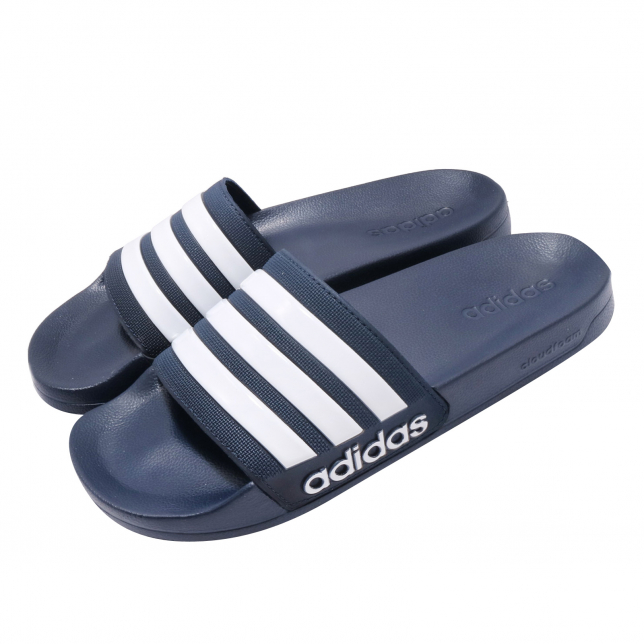 adidas Adilette Shower Collegiate Navy Footwear White - May 2019 - AQ1703