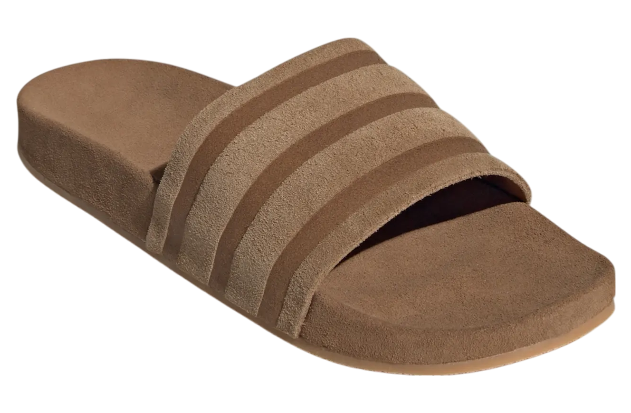 Adidas Adilette Suede WMNS Brown Desert / Gum