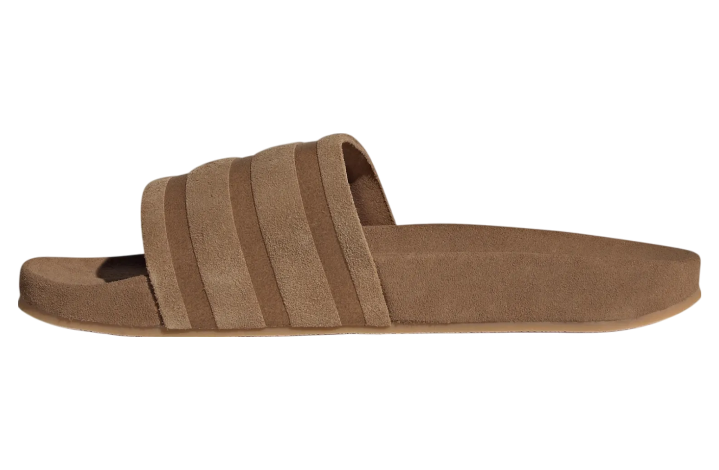 Adidas Adilette Suede WMNS Brown Desert / Gum