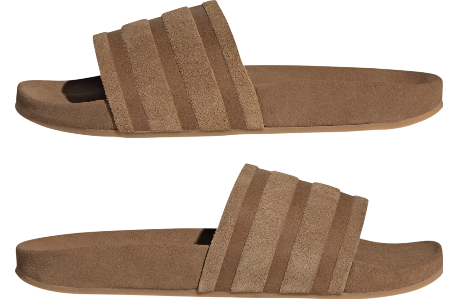 Adidas Adilette Suede WMNS Brown Desert / Gum