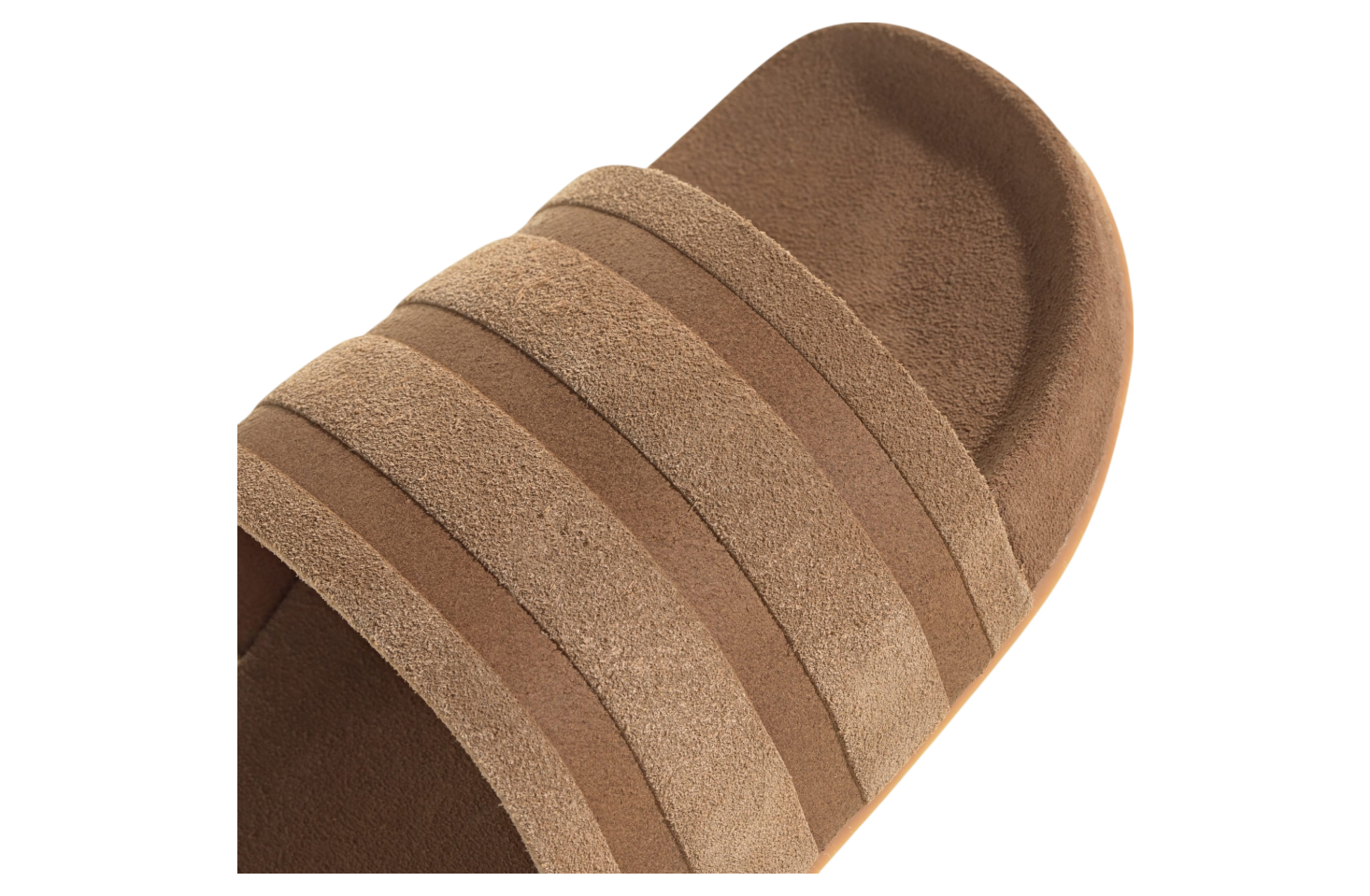 Adidas Adilette Suede WMNS Brown Desert / Gum