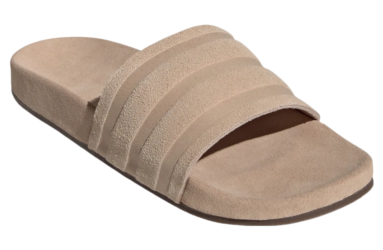 Adidas Adilette Suede Wmns Magic Beige / Gum