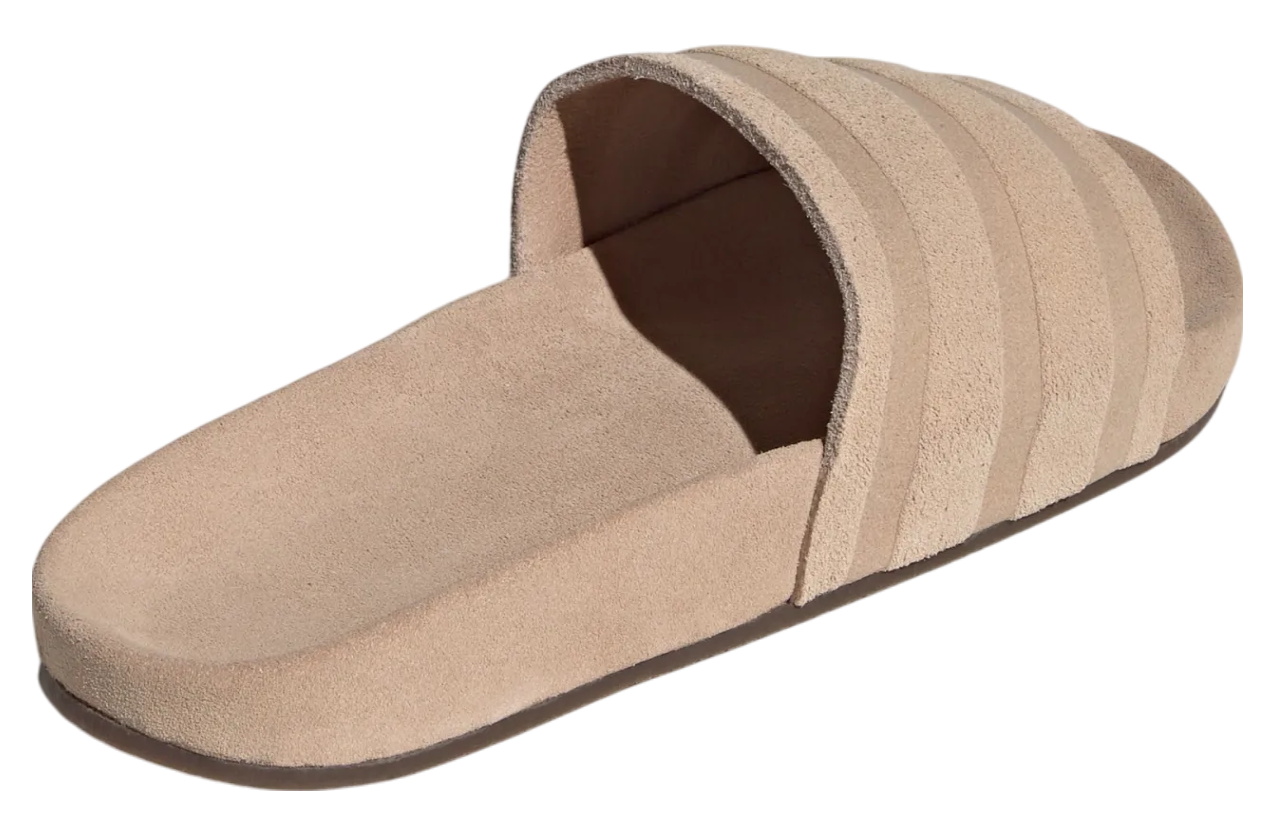 Adidas Adilette Suede Wmns Magic Beige / Gum