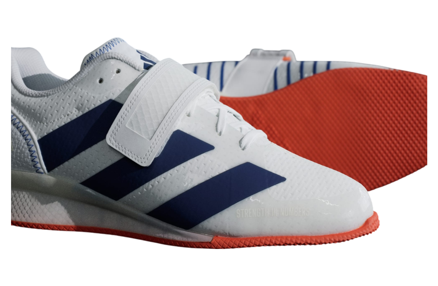 Adidas Adipower 3 Cloud White / Dark Blue