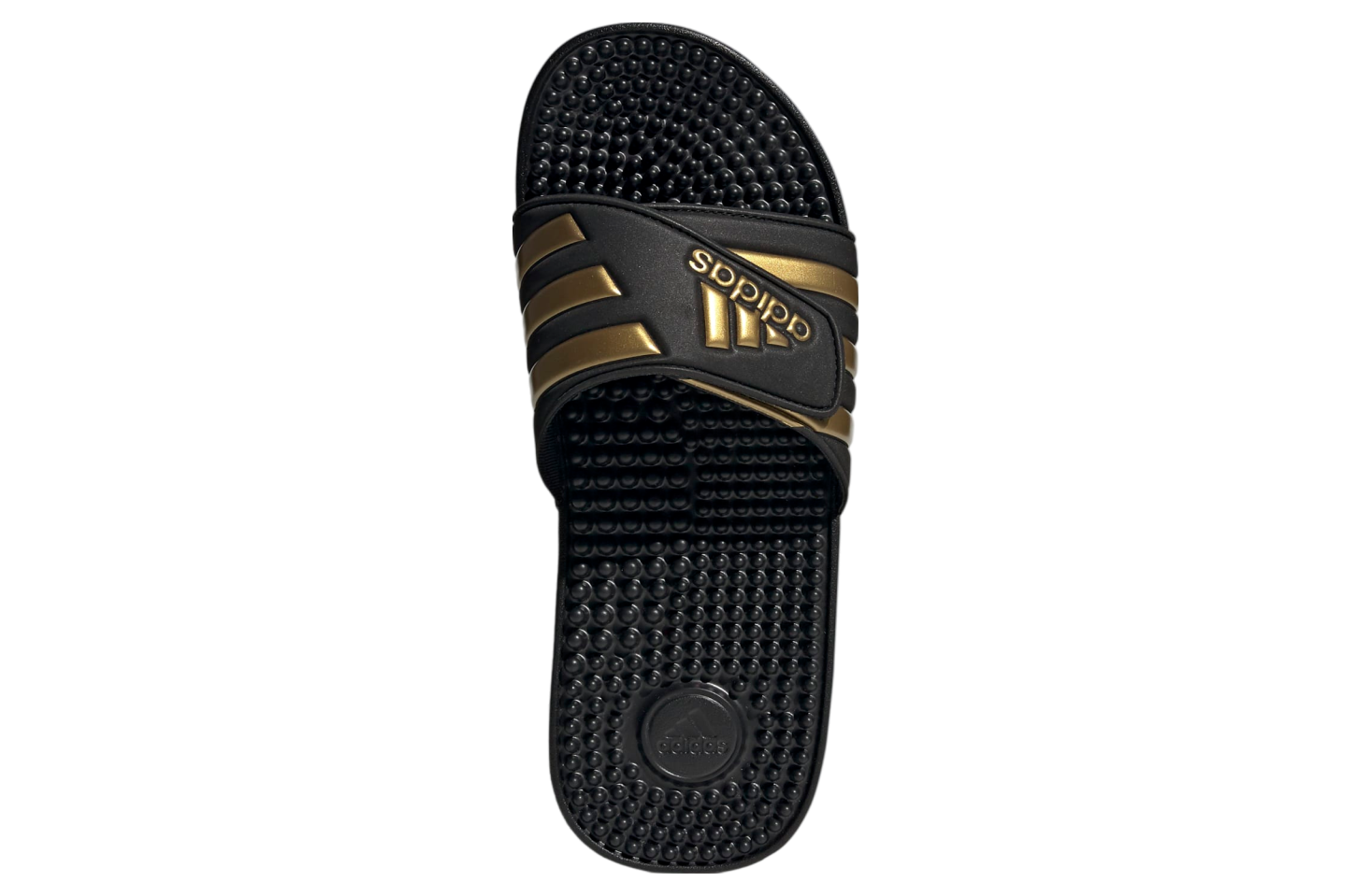 Adidas Adissage Wmns Core Black / Gold Metallic