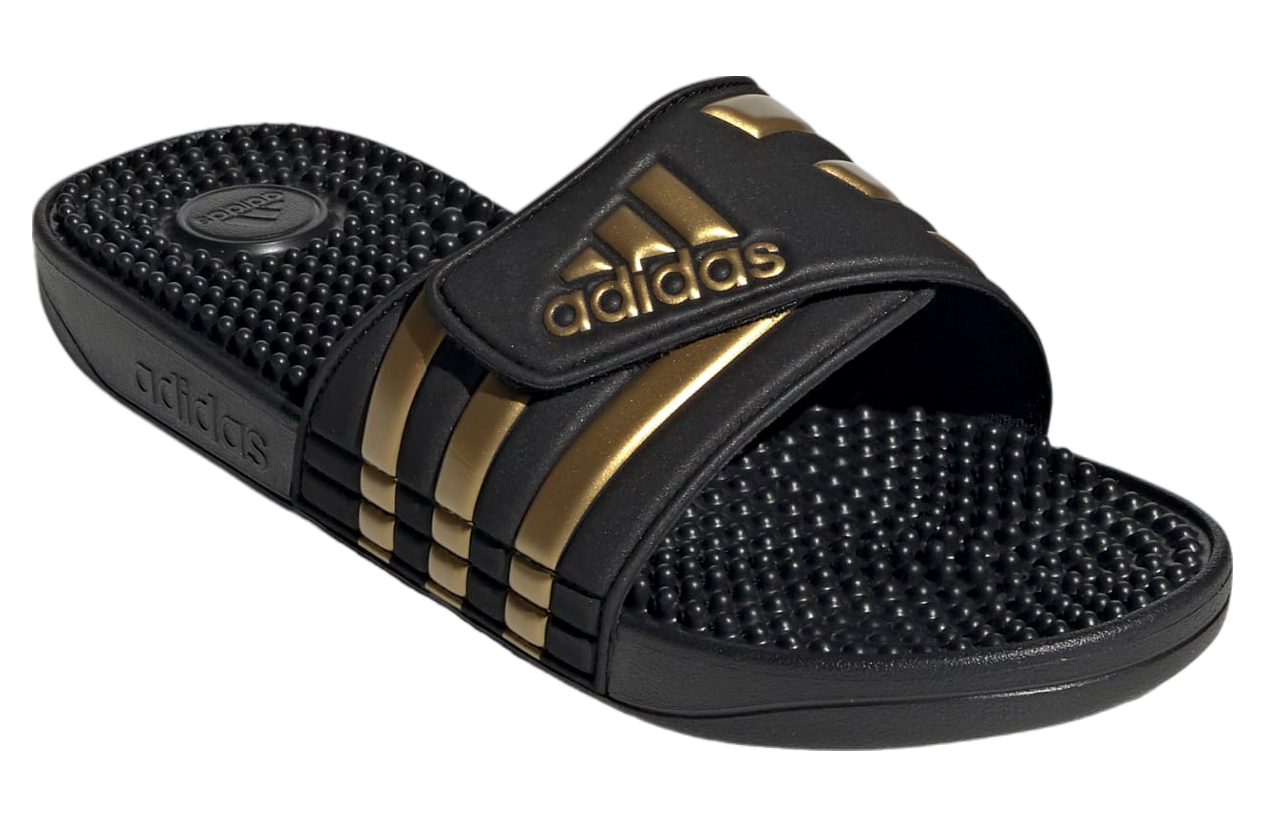 Adidas Adissage Wmns Core Black / Gold Metallic