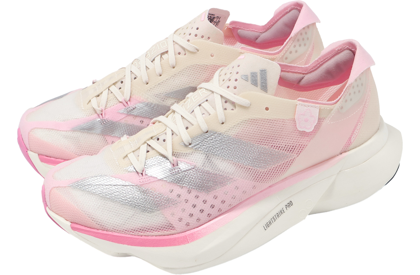 Adidas Adizero Adios Pro 3 M Chalk White / Silver Metallic