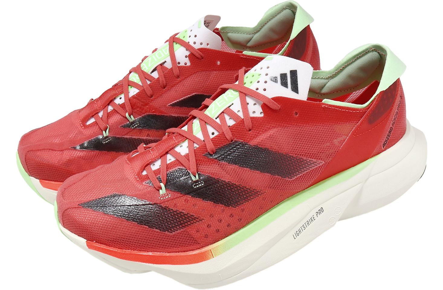 ★ Adidas Adizero Adios Pro 3 Off White Better Scarlet Adidas Adizero Adios Pro 3 Off White Better Scarlet, (100