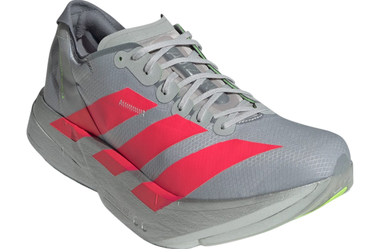 Adidas Adizero Adios Pro 4 Silver Metallic / Lucid Red