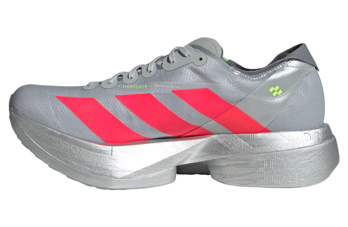 Adidas Adizero Adios Pro 4 Silver Metallic / Lucid Red