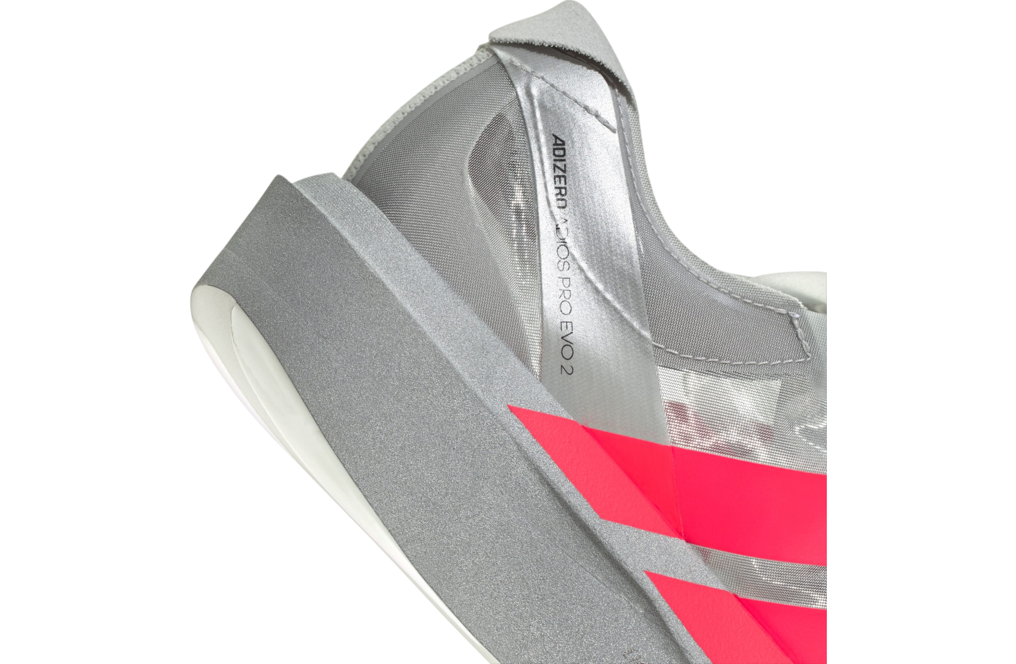 Adidas Adizero Adios Pro Evo 2 Silver Metallic / Lucid Red