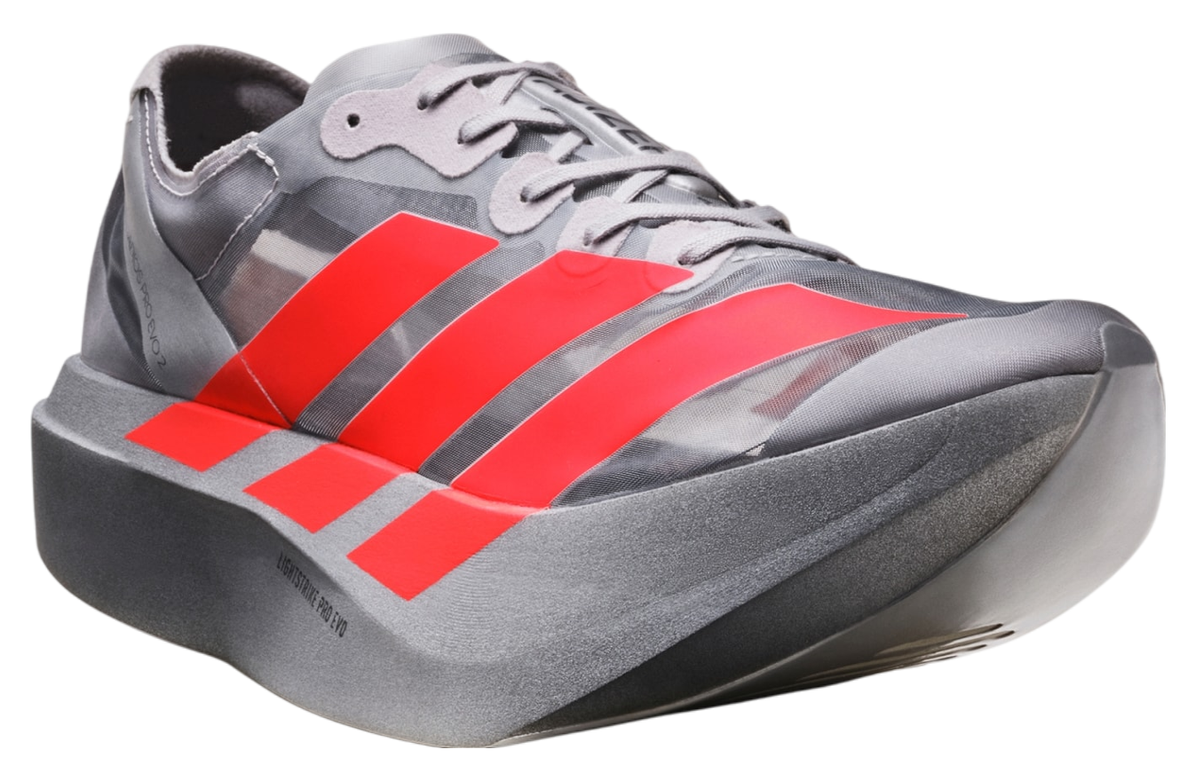 Adidas Adizero Adios Pro Evo 2 Silver Metallic / Lucid Red