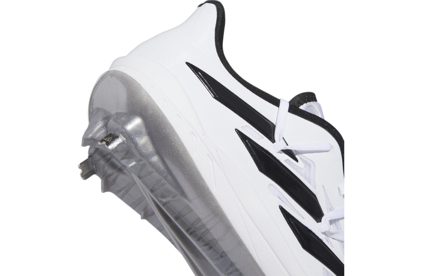 Adidas Adizero Afterburner 9 Cleats Cloud White / Core Black