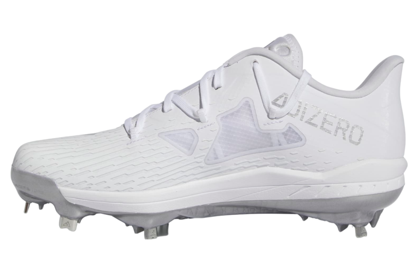 Adidas Adizero Afterburner 9 Cleats Cloud White / Silver Metallic