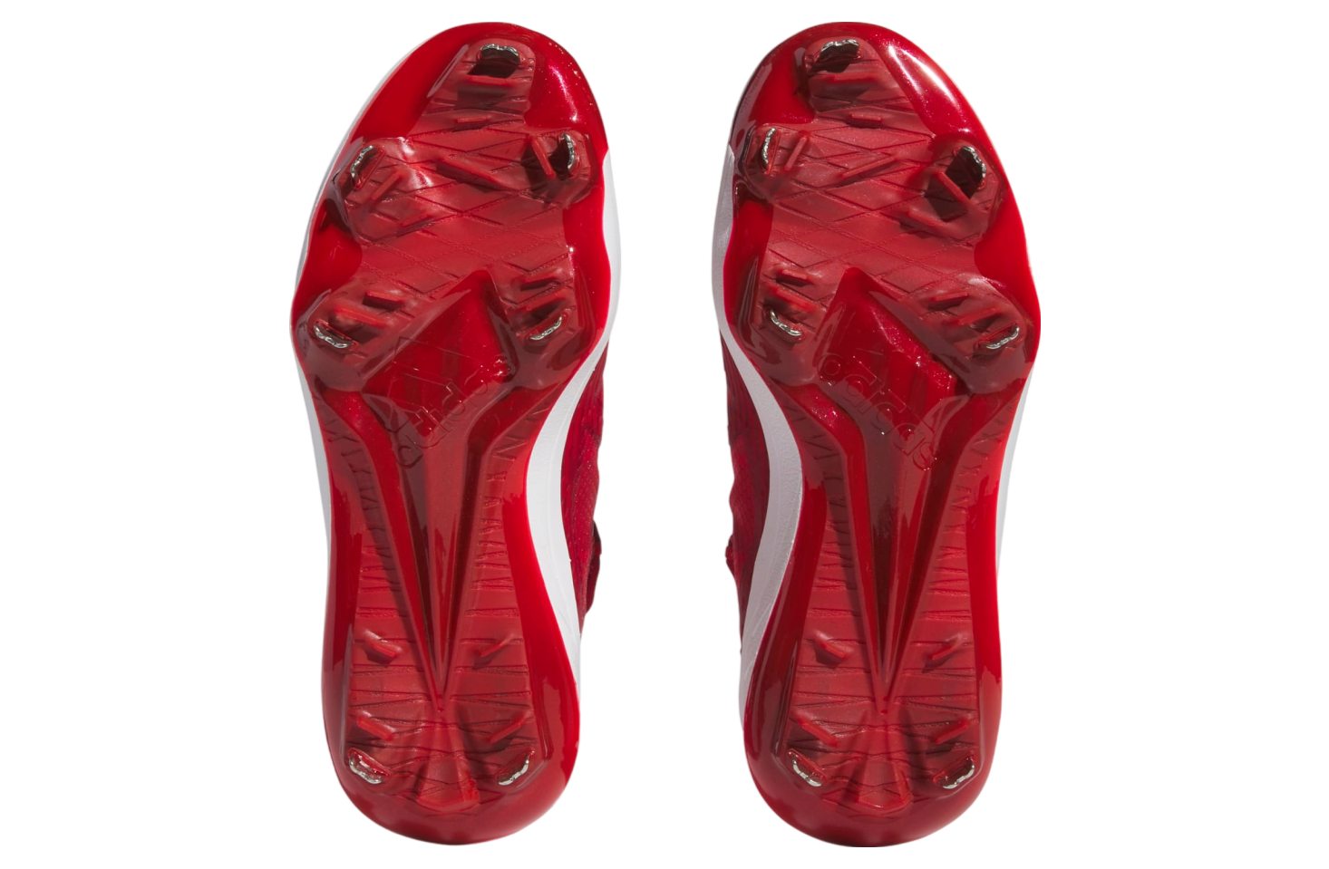 Adidas Adizero Afterburner 9 Cleats Team Power Red 2 / Cloud White