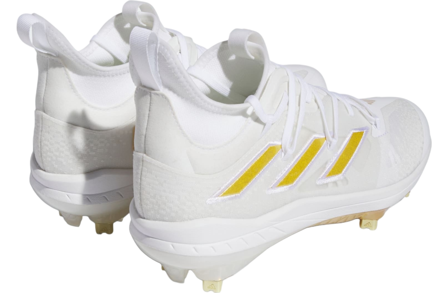 Adidas Adizero Afterburner 9 Nwv Cleats Cloud White / Gold Metallic