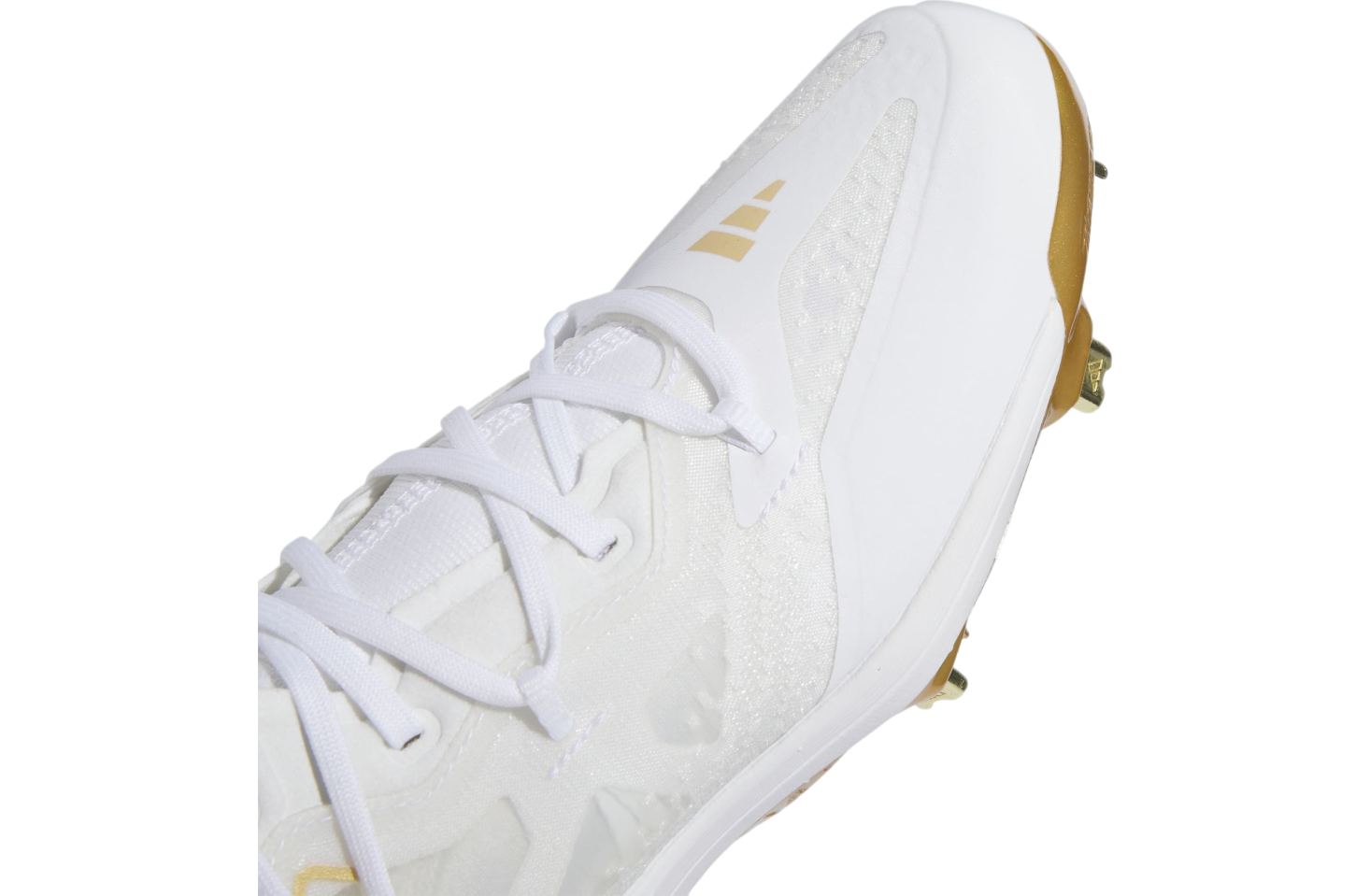 Adidas Adizero Afterburner 9 Nwv Cleats Cloud White / Gold Metallic