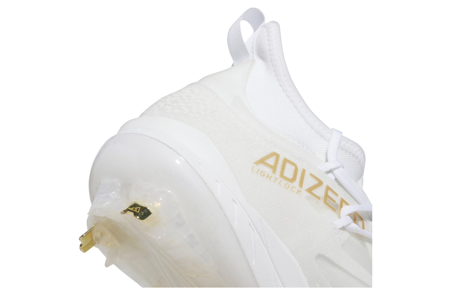 Adidas Adizero Afterburner 9 Nwv Cleats Cloud White / Gold Metallic