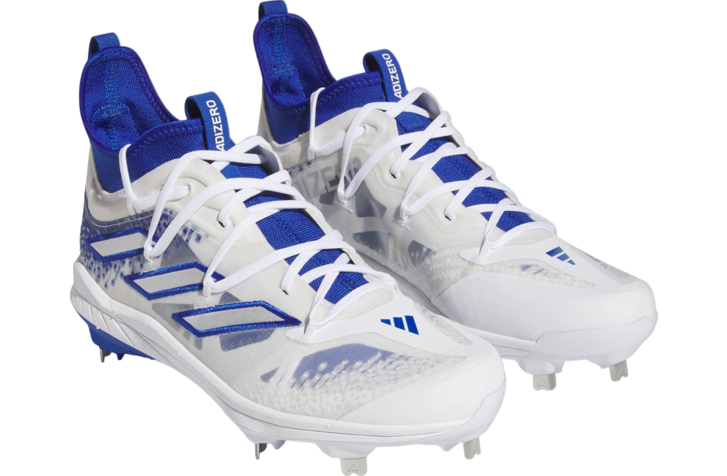 Adidas Adizero Afterburner 9 Nwv Cleats Royal Blue / Silver Metallic